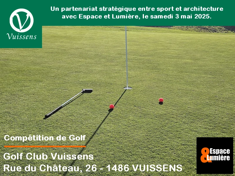 Incroyable Partenariat avec 1 Compétition de Golf à Vuissens